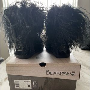 Age 4-5  black bearpaw boots